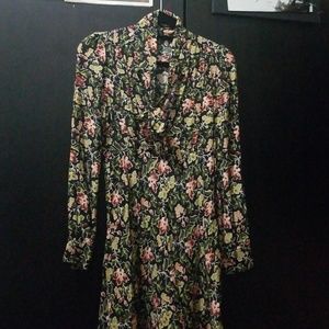 Zara Floral Long Sleeve Dress